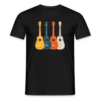 Gift for dulcimer lover - Men's T-Shirt - black - Front - AI Model Male 178 light (178cm)