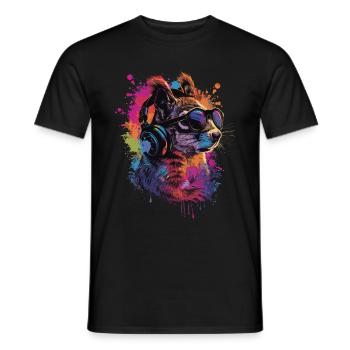 Squirrel - Men's T-Shirt - black - Front - AI Model Male 178 light (178cm)