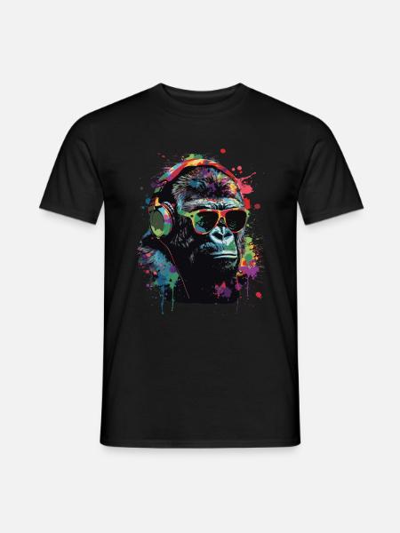 Gorille - T-shirt homme - noir