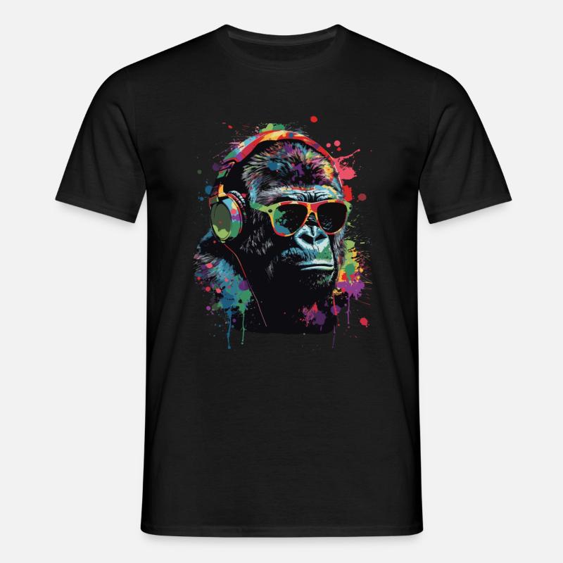 Gorilla - Männer T-Shirt - Schwarz