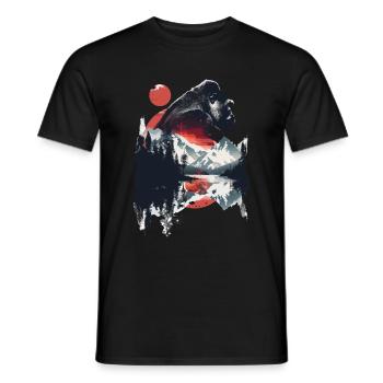 Gorille - T-shirt homme - noir - Devant - AI Model Male 178 light (178cm)