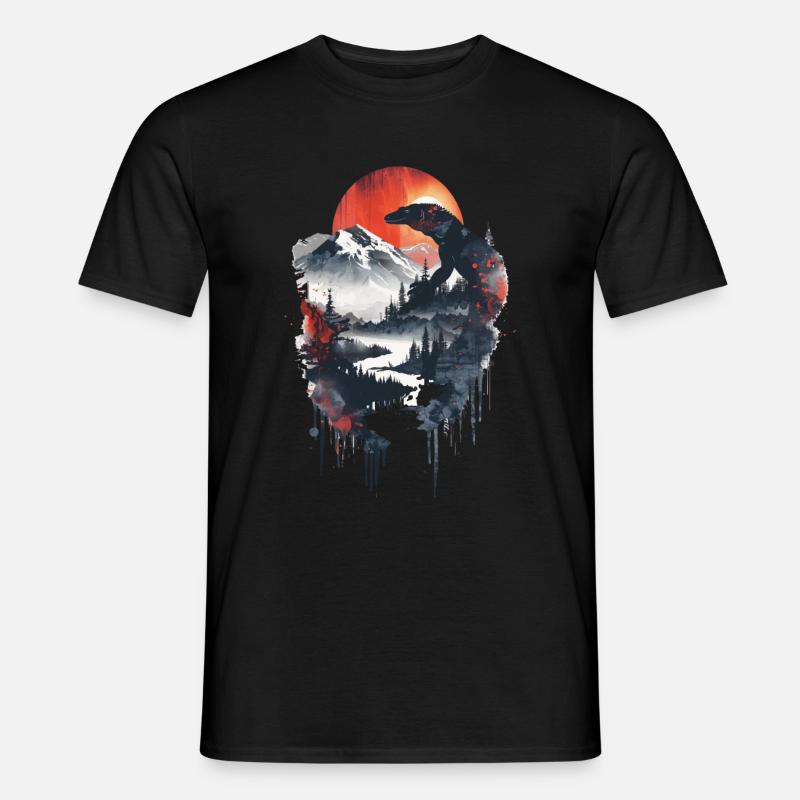 Komodo Dragon - Männer T-Shirt - Schwarz