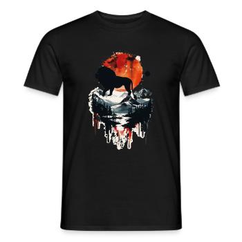 Lion - Men's T-Shirt - black - Front - AI Model Male 178 light (178cm)