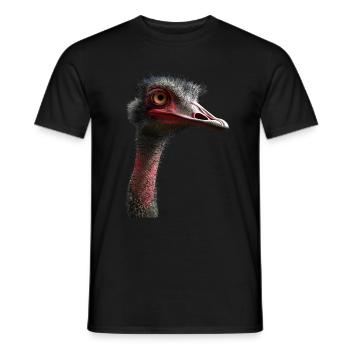 Strauß - Männer T-Shirt - Schwarz - Vorne - AI Model Male 178 light (178cm)