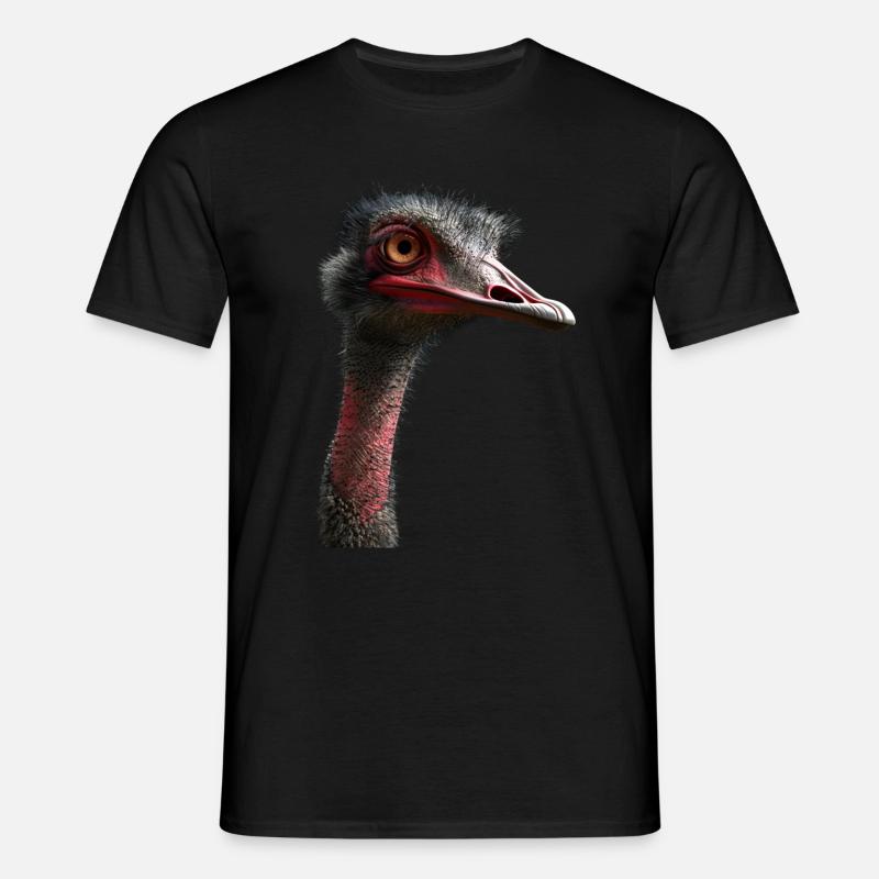 Strauß - Männer T-Shirt - Schwarz