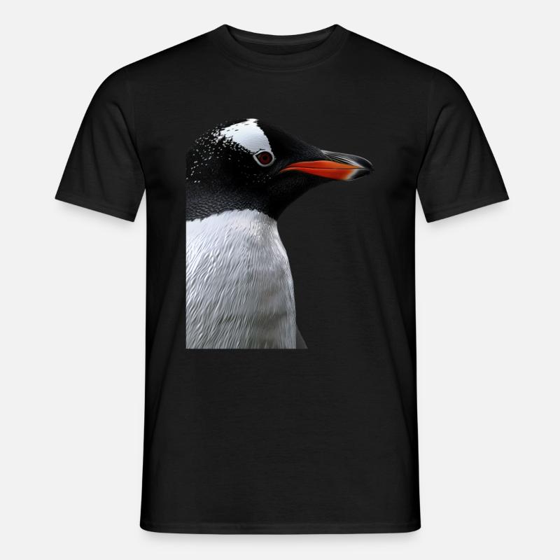 Pinguin - Männer T-Shirt - Schwarz
