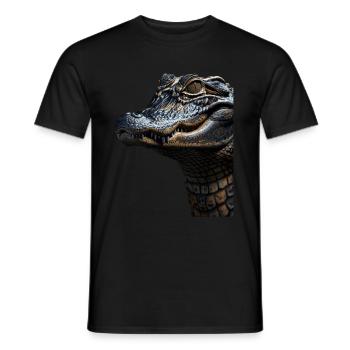 Alligator - Männer T-Shirt - Schwarz - Vorne - AI Model Male 178 light (178cm)
