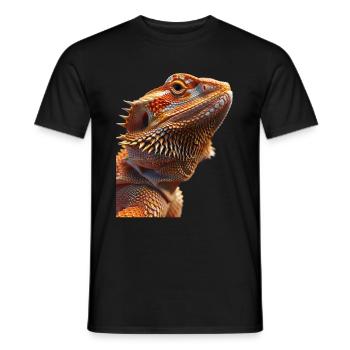 Bearded Dragon - Men's T-Shirt - black - Front - AI Model Male 178 light (178cm)
