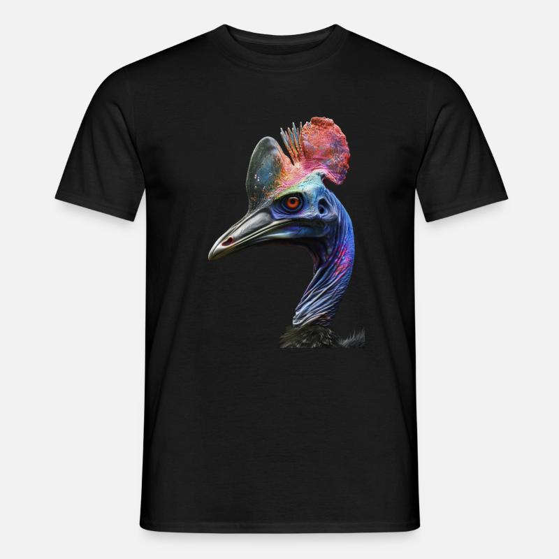Kasuar - Männer T-Shirt - Schwarz