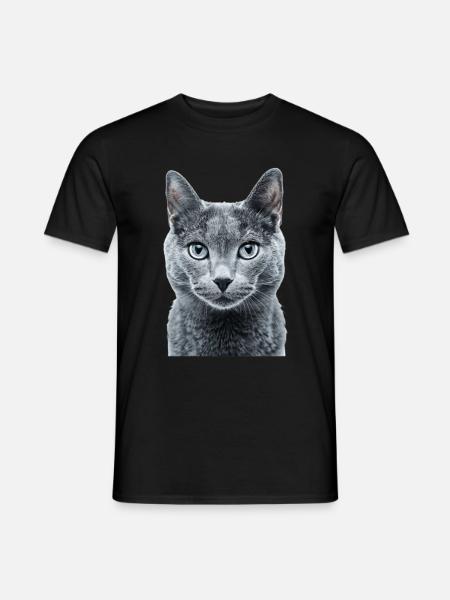 Russian Blue - Men's T-Shirt - black