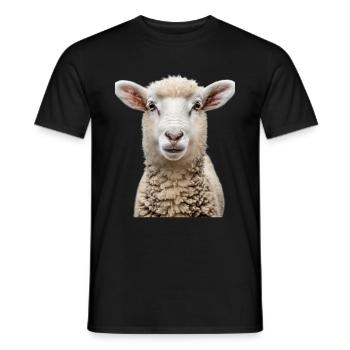 Schaf - Männer T-Shirt - Schwarz - Vorne - AI Model Male 178 light (178cm)