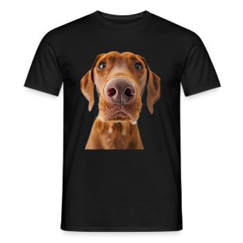Vizsla - Men's T-Shirt - black - Front - AI Model Male 178 light (178cm)