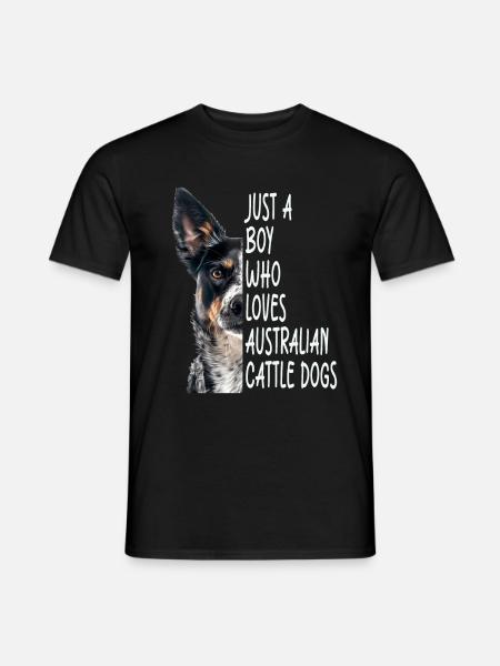 Australian Cattle Dog - Men's T-Shirt - black