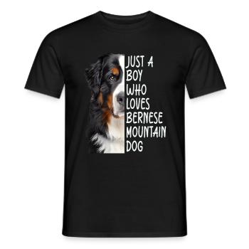 Bouvier bernois - T-shirt homme - noir - Devant - AI Model Male 178 light (178cm)