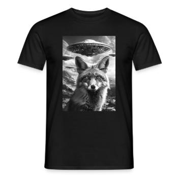 Ovni Selfie Renard - T-shirt homme - noir - Devant - AI Model Male 178 light (178cm)