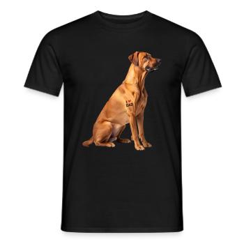 Ridgeback Rhodesian Rapa - Männer T-Shirt - Schwarz - Vorne - AI Model Male 178 light (178cm)