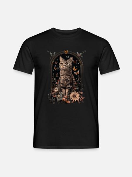 American Wirehaired Cat - Men's T-Shirt - black