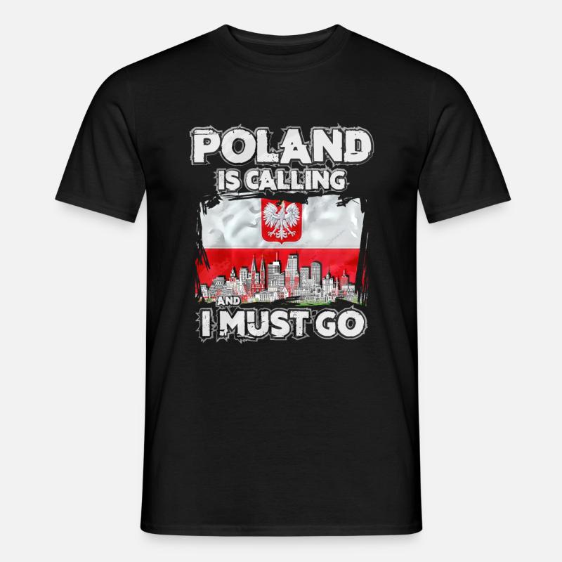 Polen - Männer T-Shirt - Schwarz