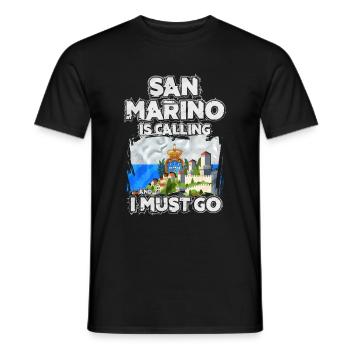 San Marino - Men's T-Shirt - black - Front - AI Model Male 178 light (178cm)