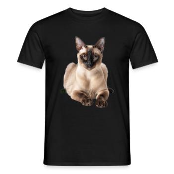 Tonkinois - T-shirt homme - noir - Devant - AI Model Male 178 light (178cm)