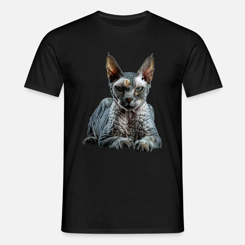 Devon Rex - T-shirt Homme - noir