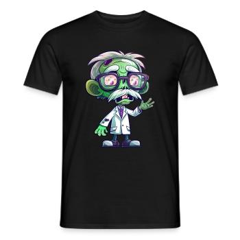 Scientist Halloween - Men's T-Shirt - black - Front - AI Model Male 178 light (178cm)