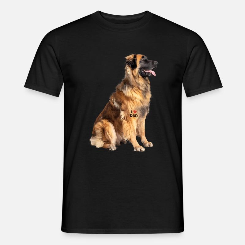Leonberger Dad Papa - Männer T-Shirt - Schwarz