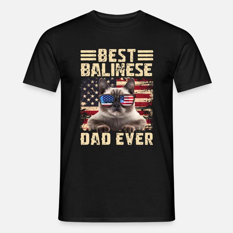 Balinese Papa - Männer T-Shirt - Schwarz