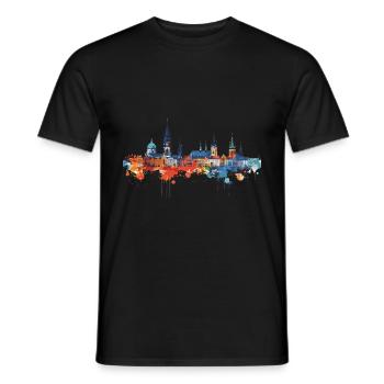 Magdeburg - Männer T-Shirt - Schwarz - Vorne - AI Model Male 178 light (178cm)