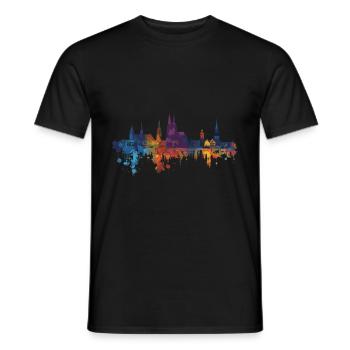 Mainz - Männer T-Shirt - Schwarz - Vorne - AI Model Male 178 light (178cm)