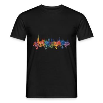 Naumburg (Saale) - Men's T-Shirt - black - Front - AI Model Male 178 light (178cm)