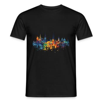 Neunkirchen-Seelscheid - Men's T-Shirt - black - Front - AI Model Male 178 light (178cm)