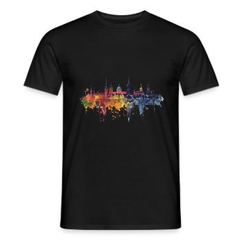 Offenbach am Main - Männer T-Shirt - Schwarz - Vorne - AI Model Male 178 light (178cm)