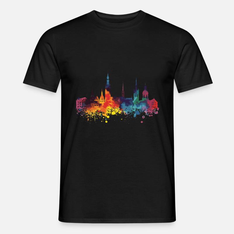 Paderborn - Männer T-Shirt - Schwarz