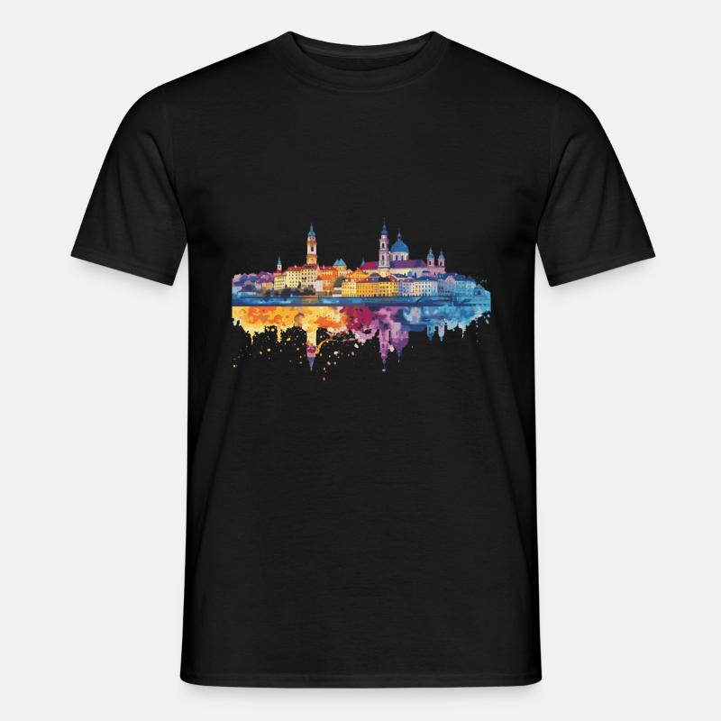 Passau - Männer T-Shirt - Schwarz