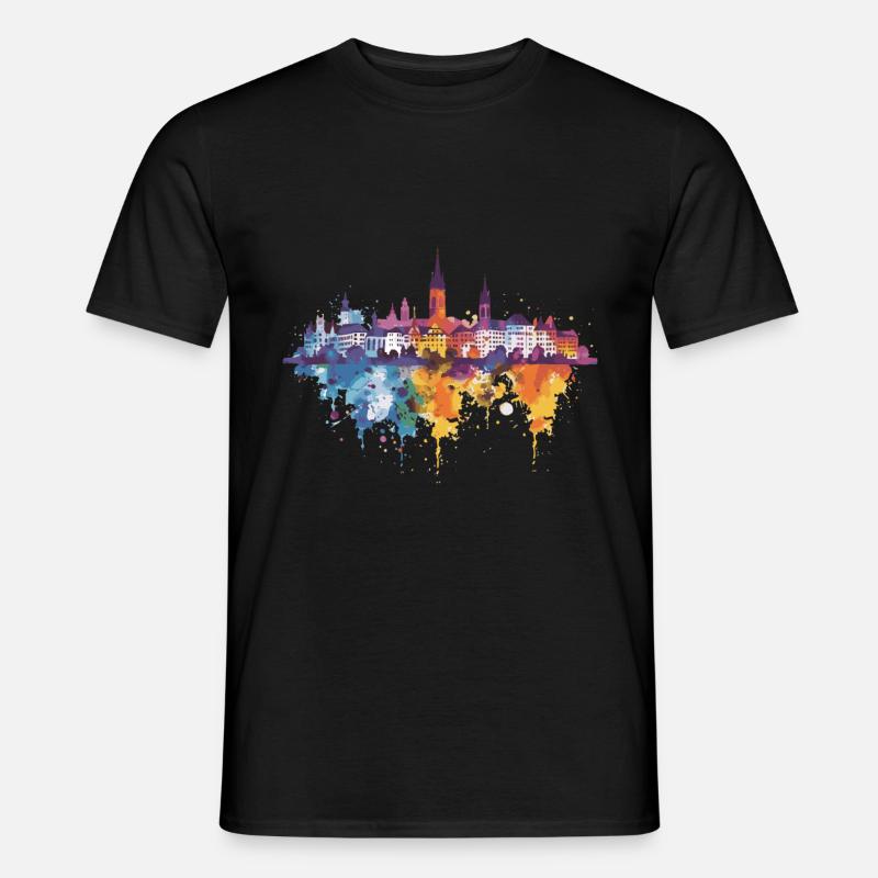 Rheinfelden (Baden) - Männer T-Shirt - Schwarz