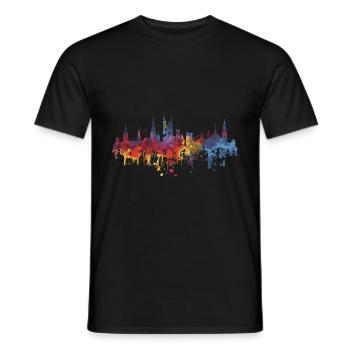 Salzgitter - Männer T-Shirt - Schwarz - Vorne - AI Model Male 178 light (178cm)