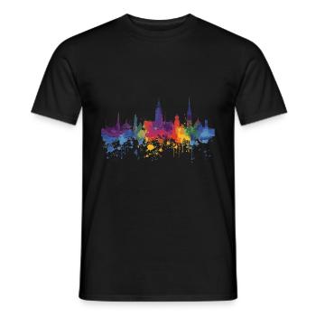 Rüsselsheim am Main - Männer T-Shirt - Schwarz - Vorne - AI Model Male 178 light (178cm)