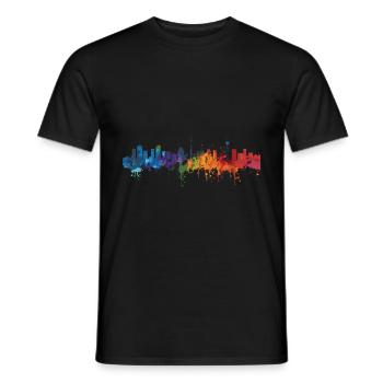 Sindelfingen - Männer T-Shirt - Schwarz - Vorne - AI Model Male 178 light (178cm)
