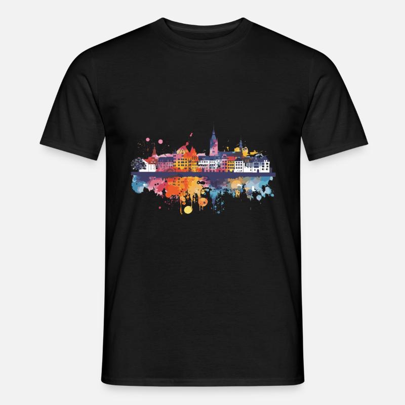 Starnberg - Männer T-Shirt - Schwarz