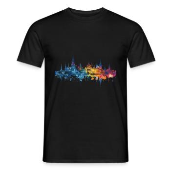Voerde (Rhin inférieur) - T-shirt homme - noir - Devant - AI Model Male 178 light (178cm)