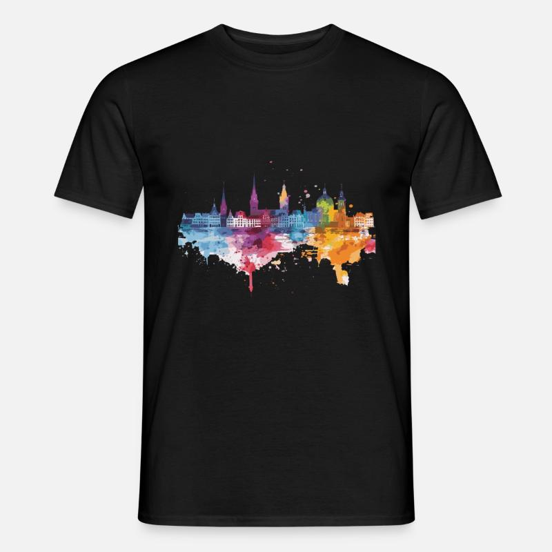 Wismar - Männer T-Shirt - Schwarz