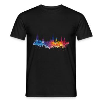 Bocholt - Männer T-Shirt - Schwarz - Vorne - AI Model Male 178 light (178cm)