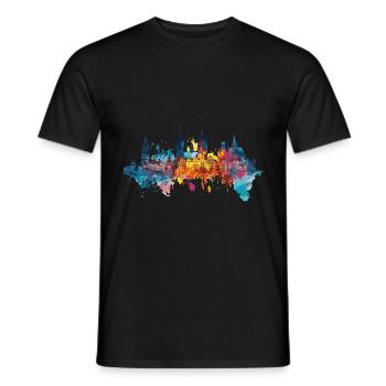 Castle - Men's T-Shirt - black - Front - AI Model Male 178 light (178cm)