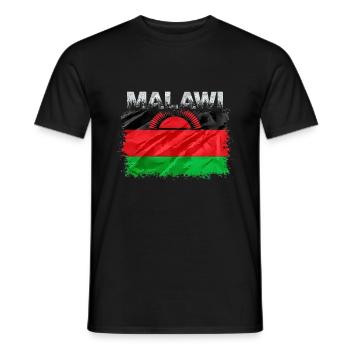 Malawi - Men's T-Shirt - black - Front - AI Model Male 178 light (178cm)