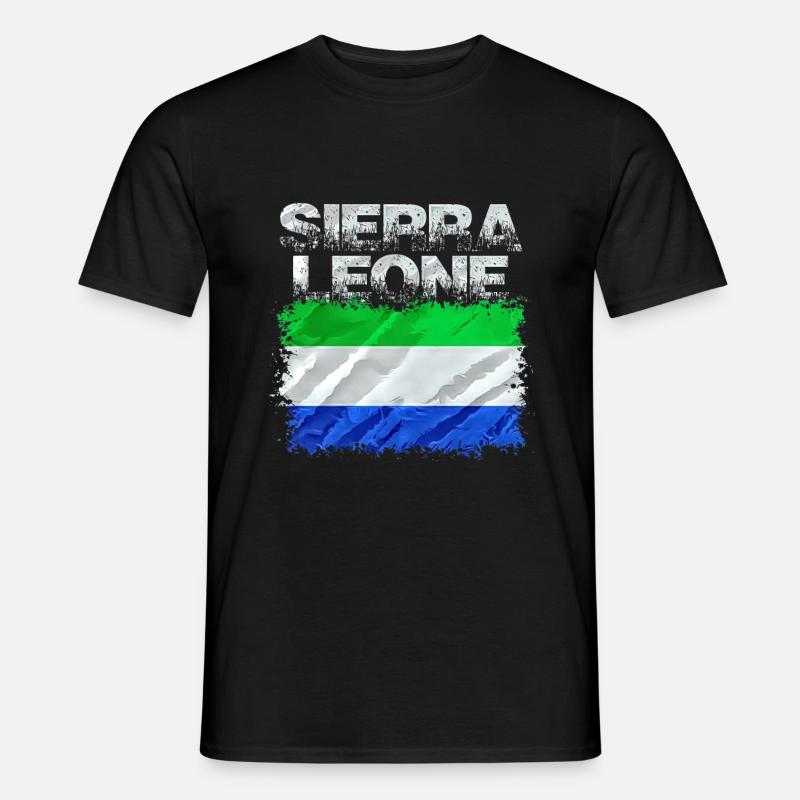 Sierra Leone - Männer T-Shirt - Schwarz