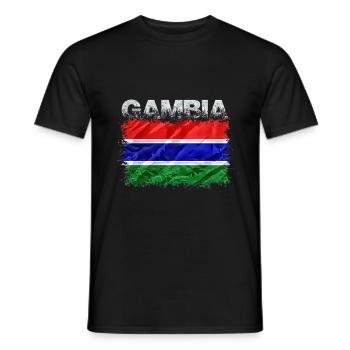 Gambie - T-shirt homme - noir - Devant - AI Model Male 178 light (178cm)