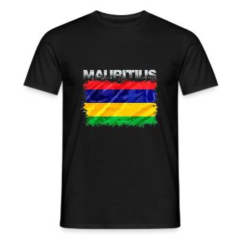 Mauritius - Men's T-Shirt - black - Front - AI Model Male 178 light (178cm)