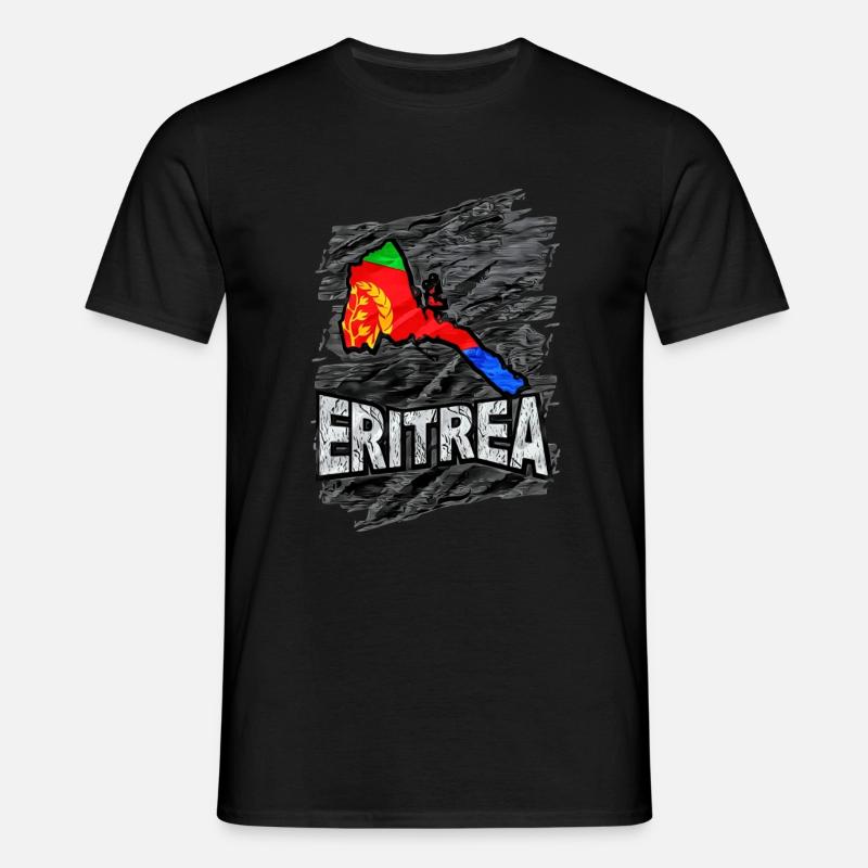Eritrea - Männer T-Shirt - Schwarz