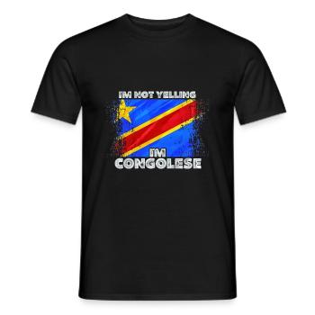 Kongo - Männer T-Shirt - Schwarz - Vorne - AI Model Male 178 light (178cm)
